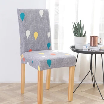 

Spandex Elastic Chair Slipcover Dining Anti-Dust Chair Cover Removable Kitchen Seat Cover Case For Wedding Banquet Hotel Office