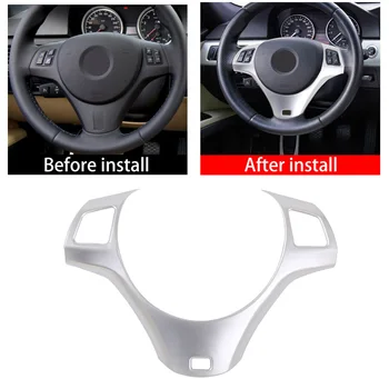 

New Arrival High Quality ABS Chrome For BMW 3 Series E90 E92 E93 Steering Wheel Cover B Style Durable And Practical