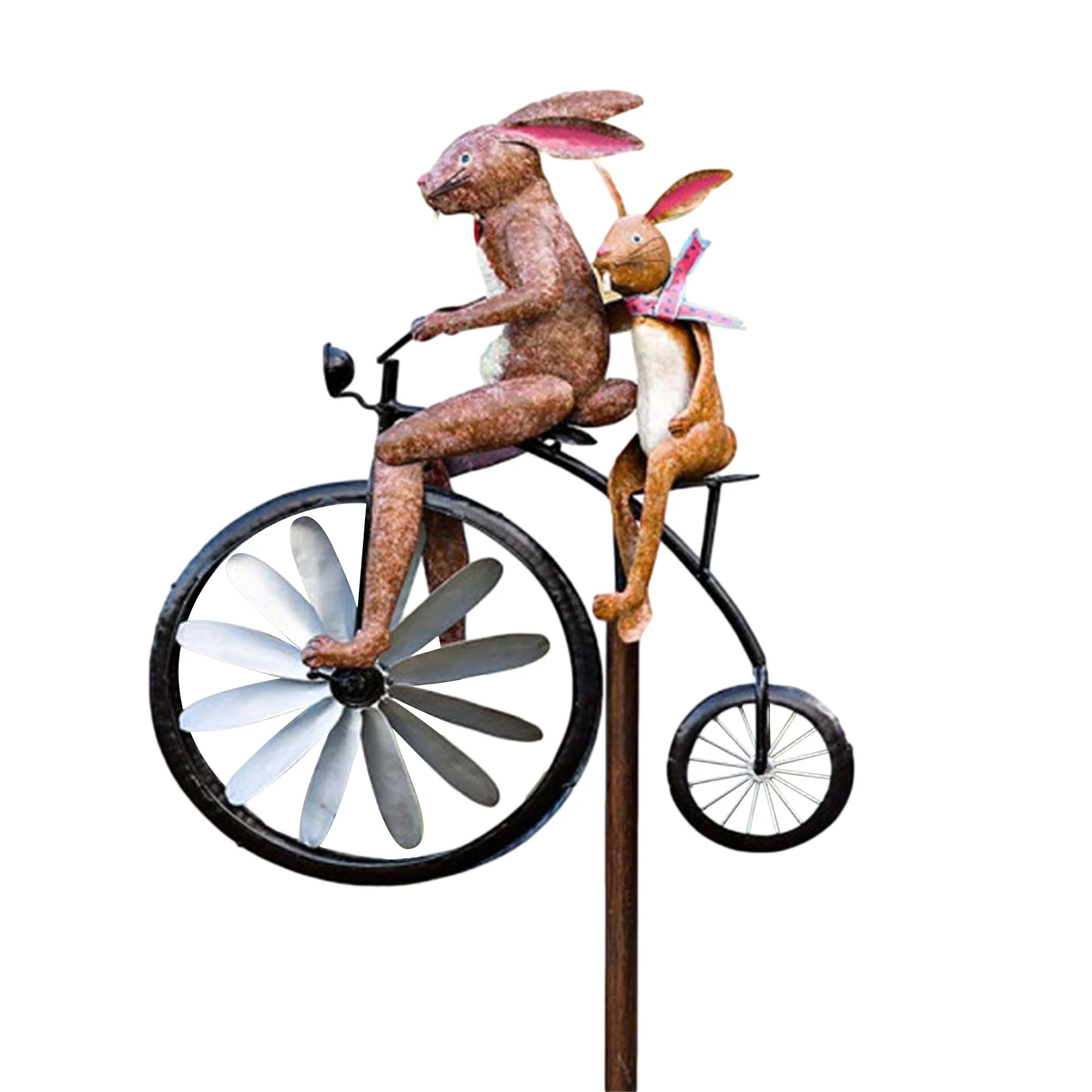 Windmill, Frog Riding, Yard and Garden Decoration