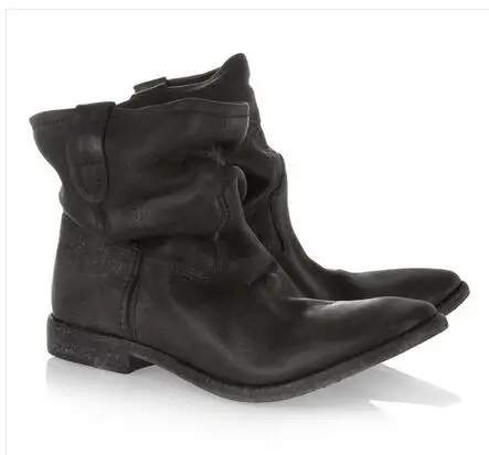 Zapatos mujer; коллекция года; ботильоны для женщин в британском стиле; винтажные замшевые ботинки; мотоциклетные ботинки без застежки; обувь осень-зима - Цвет: 6 as pic