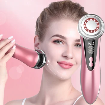 

EMS Face Lifting Machine Microcurrent Face Lift LED Light Therapy Photon Skin Tightening Cleansing Beauty Device Facial Massager