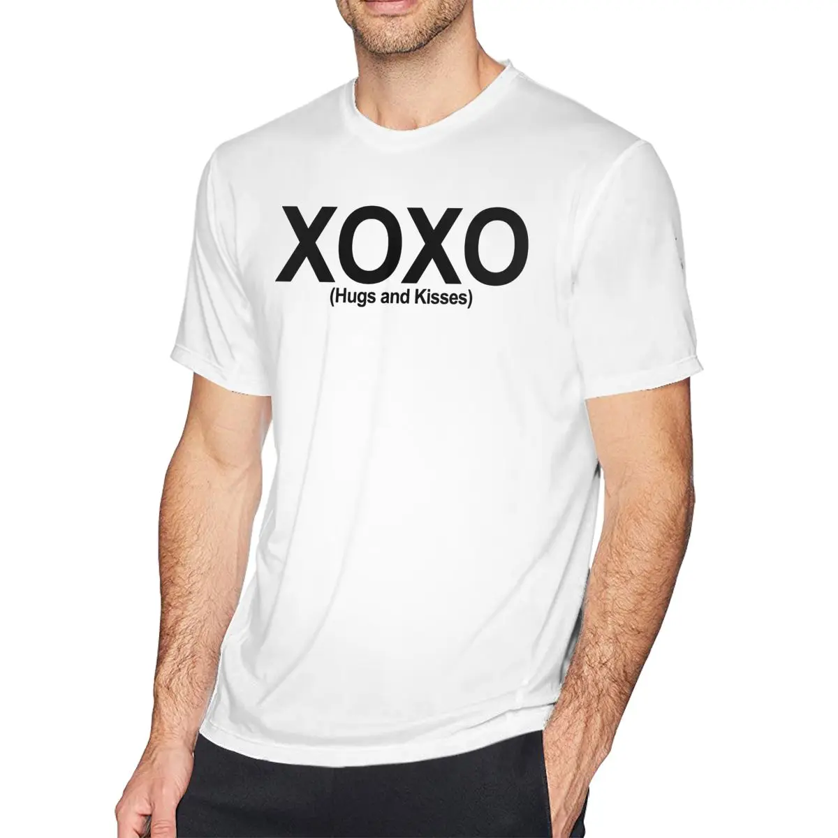 Hug Me Футболка с рисунком XOXO объятия и футболка поцелуем хлопок Графические