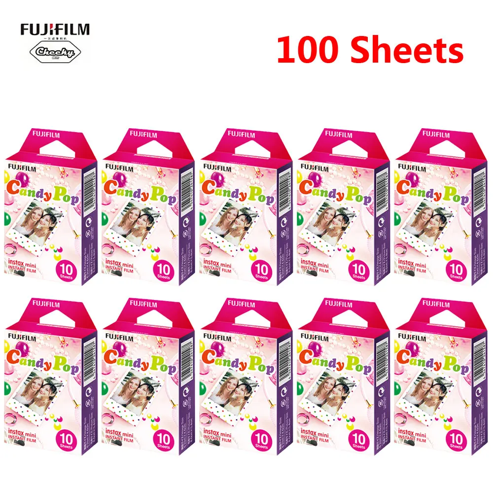 Fujifilm Instax Mini 10-100 листов мультфильм мгновенная фотобумага пленка для 8 9 70 7s 50s 50i 90 25