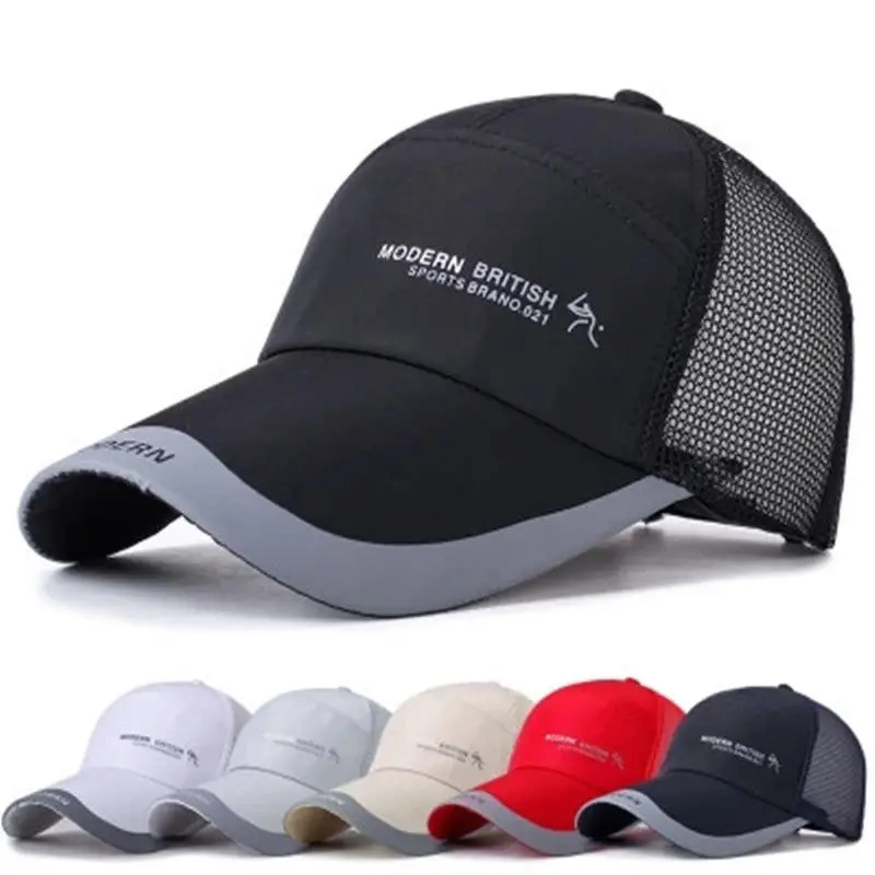 

Summer Sun-resistant Baseball Cap Topee Women's Summer Hat Men's Mesh Breathable Brim Hat Outdoor Sports Sun Hat