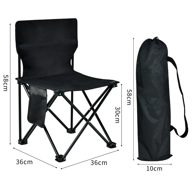 Portable Travel Folding Chair Ultralight High Load Outdoor Camping Chair for Beach Hiking Picnic Seat Fishing Tool Fold Chair 