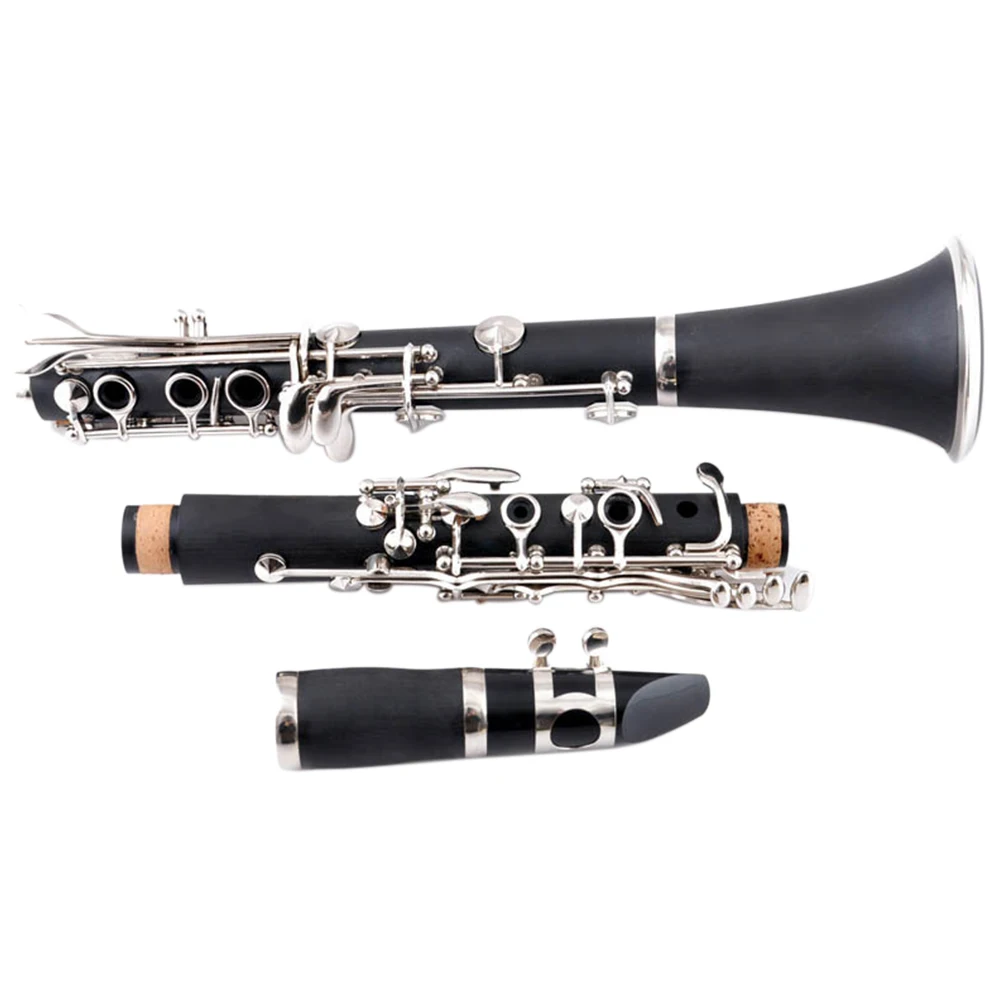 

17 Keys With Storage Box Clarinet Gift Beginner Musical Instruments Mouthpiece Gloves Screwdriver Student Cleaning Cloth B Flat