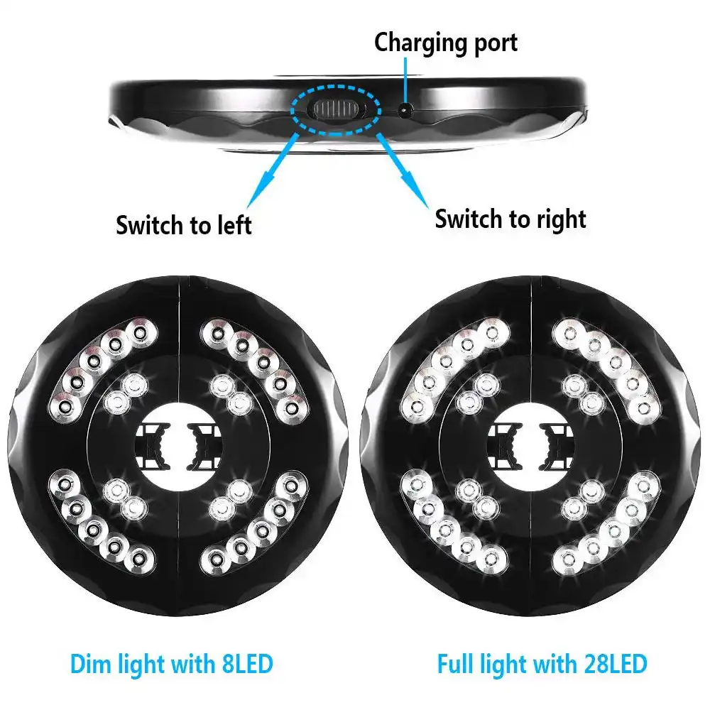 400lm Patio Umbrella Lights Rechargeable 28 Leds Cordless Umbrella Pole Light For Camping Tents 2 Level Dimming Switch New O23 Aliexpress