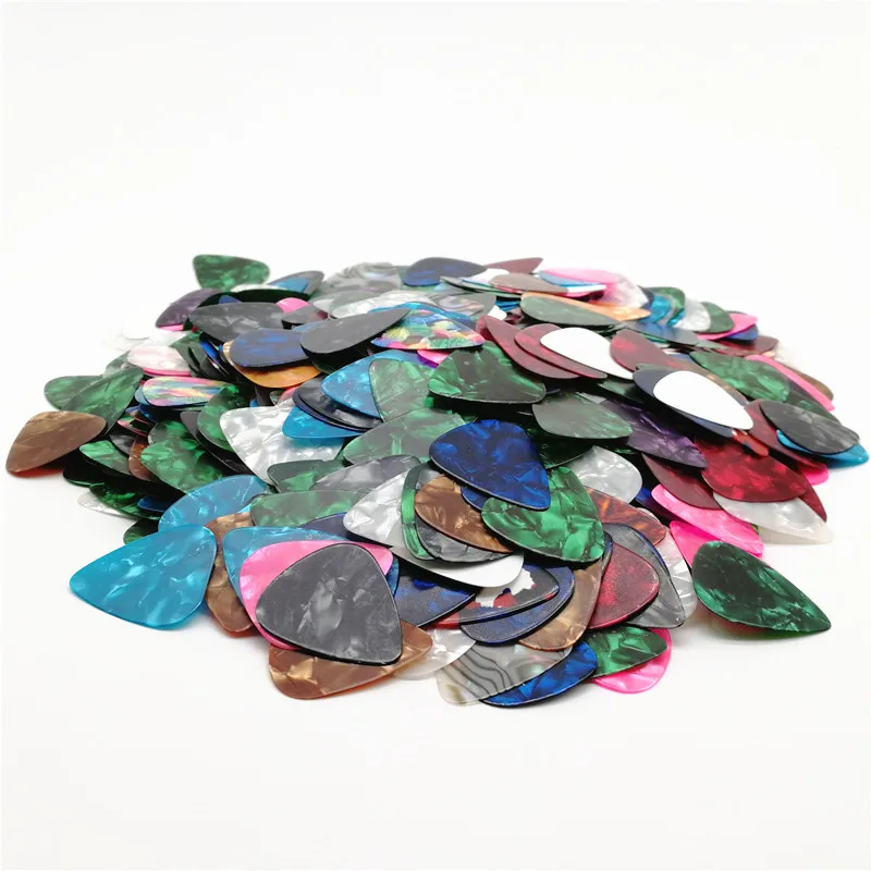 Celluloid Material Can Design Image OEM, Blank Multi Colors, Hot Sale, 0.46mm, 0.71mm, 0.88mm, 0.96mm, 1.2mm, 1.5mm, 100Pcs