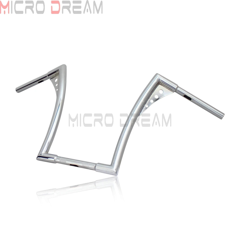 Хромированные мотоциклетные 1-1/" Ape вешалки руль 16" Rise Fat Bars для Harley Softail FLST FXST Bobber Dyna Sportster XL883 XL1200