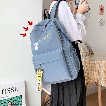 

Schoolbag Large Capacity Simple and All-match Backpack for Female Students