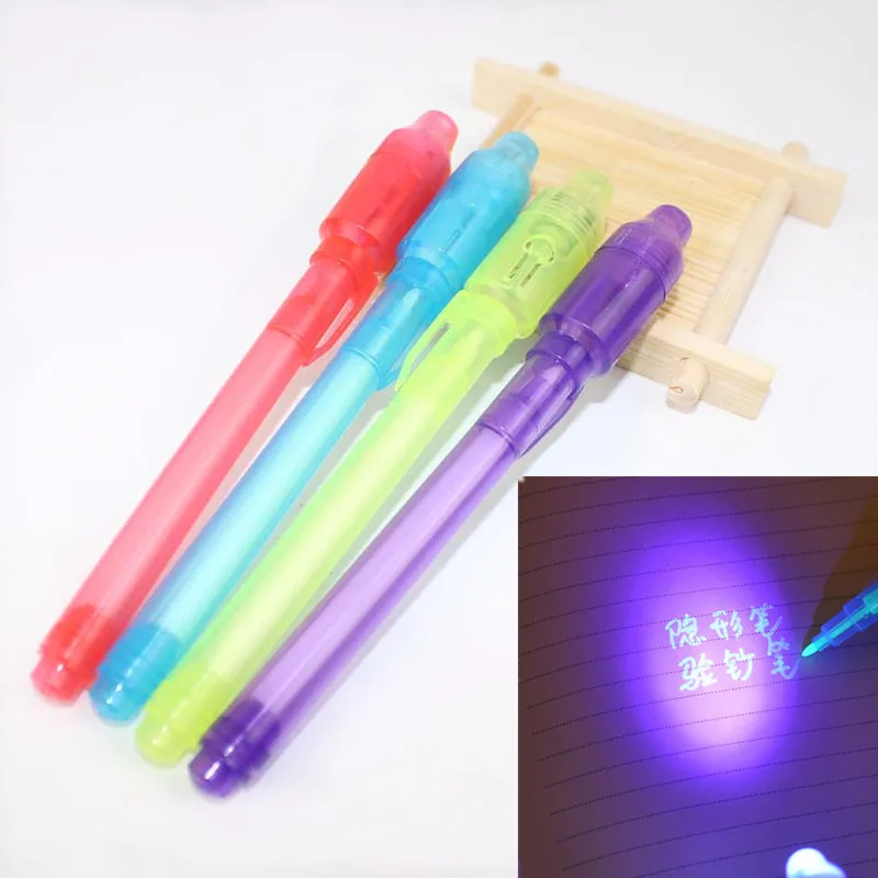 

H24 Hidden UV Lamp Pen LED Ultraviolet Lamp Anti-Counterfeiting Mark Ink Pen Fluorescent Pen Chamber Magic Props