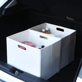 

Multi Function Large Storage Box Car Folding Plastic Storage Basket Trunk Kitchenware Home Stowing Tidying Box Accessories