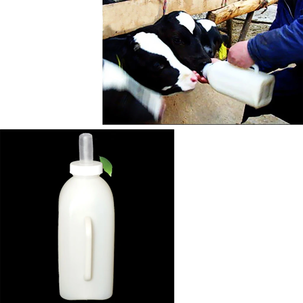 2L Calf Milk Bottle Rearing Teat Feeder with Nipple