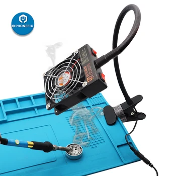 

110V/220V Soldering Iron Smoke Exhauster Fume Extractor Smoking Machine Welding Smoke Exhauster for Phone Repair Discharge Smoke