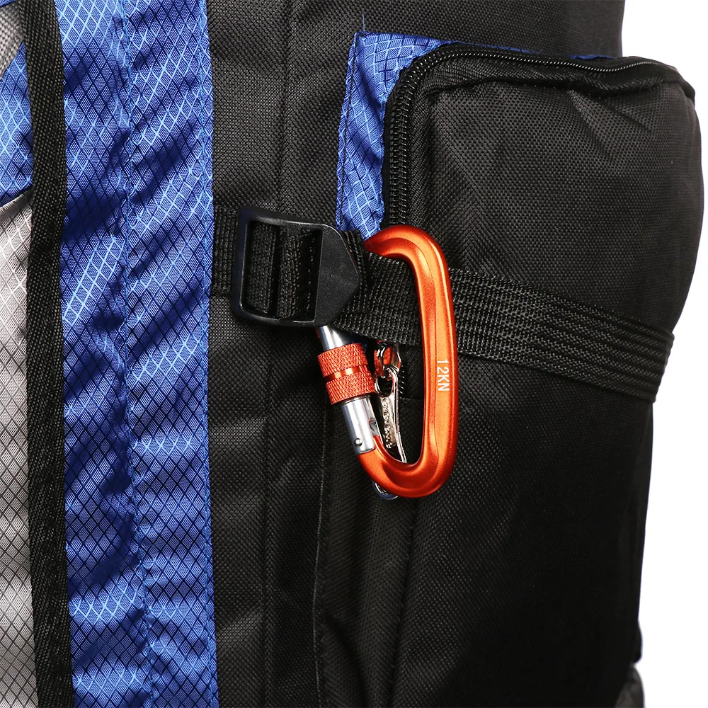 Professional Carabiner Climbing Key Hooks D Shape Aluminum Security Master Lock Outdoor Ascend Tool 12/25KN climbing carabiner