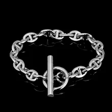 Высокое качество титана стали письмо браслет мужской толстый браслет для мужчин