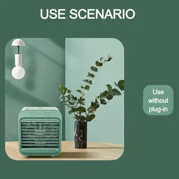 

Summer Mini Rechargeable Air Conditioner Portable Multi-function USB Fan Cooler Humidifier Desktop Air Cooling Water Purifi K1F3