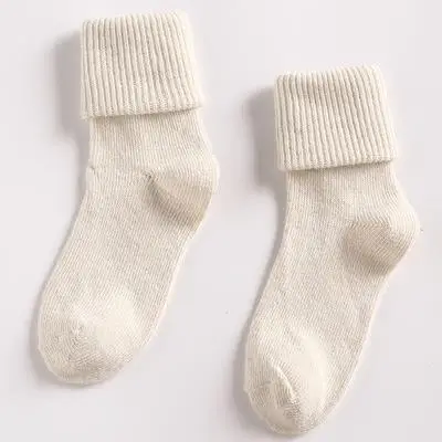 Зимние новые женские толстые теплые однотонные шерстяные носки высокого качества удобные Разноцветные Повседневные хлопковые носки 5 пар - Цвет: s8