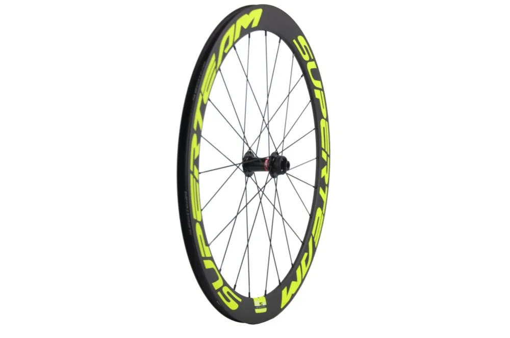 Discount 700C  UCI Carbon Wheels Clincher Bicycle Wheelset 50mm  Road  Bike  Disc Brake Center Lock QR/Alex Thru System 6