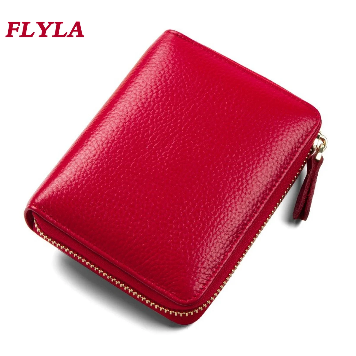 Women's Card Holder Genuine Leather New Multiple Card Slots Large Capacity Card Holder Anti-Theft Card Holder Small Card Package