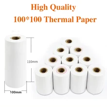 58-112 мм термальная Чековая бумага в рулонах фотобумага портативная бумага для принтера кассовая Чековая бумага(10 рулонов на чехол
