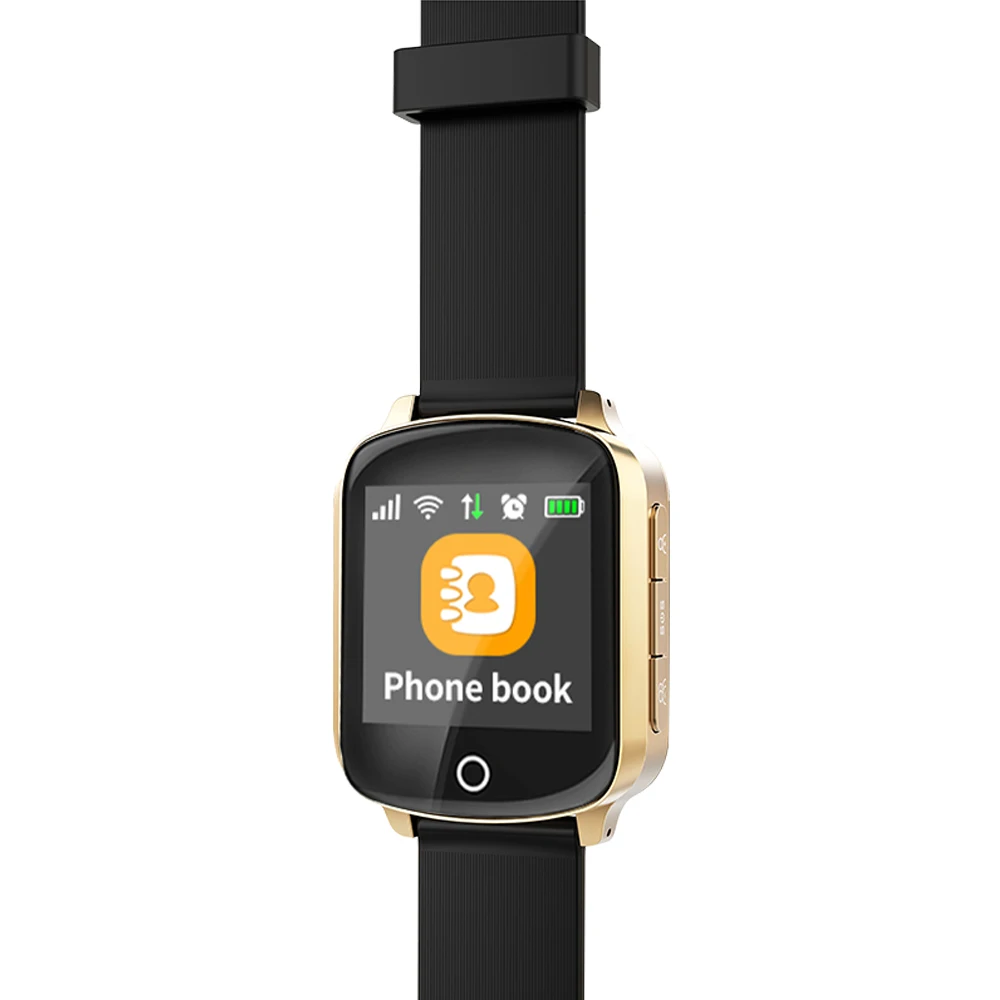 Дешево Детские умные часы для пожилых людей font b gps b font + LBS + wifi позиционирование анти потеря сердечного ритма спортивный трекер Осенняя сигнализация SOS нар...