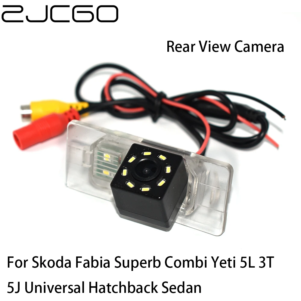 ZJCGO CCD HD камера заднего вида Резервное копирование Парковка Камера для Skoda Fabia Superb Combi Yeti 5L 3T 5J Универсальный Hatchback Sedan