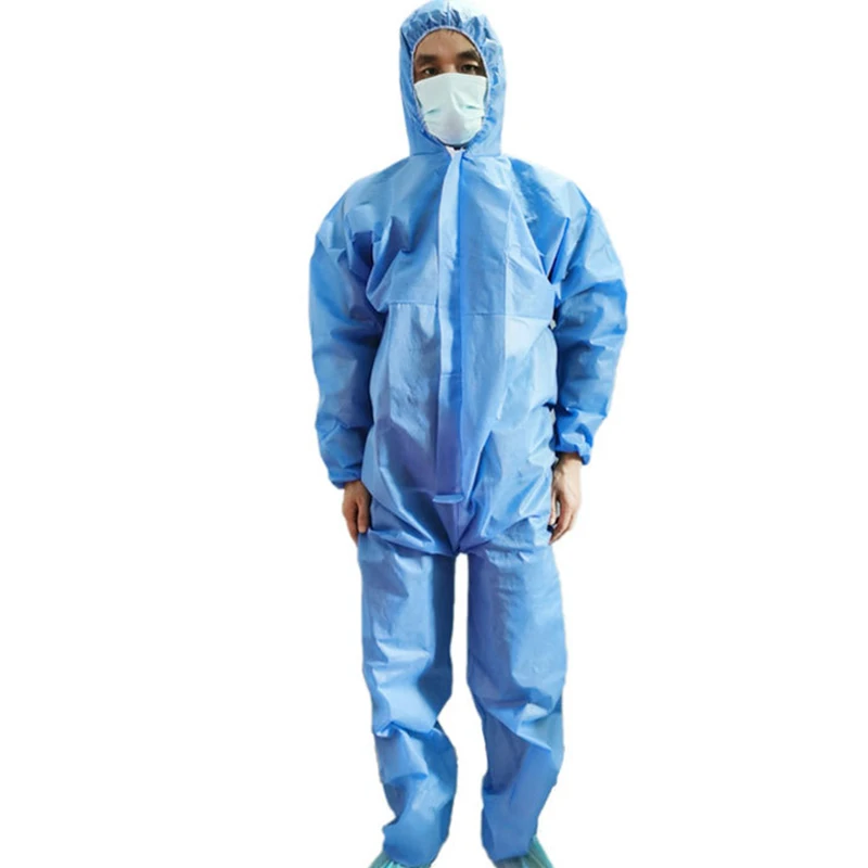 

Unisex Dust oilproof Sanitary Protection Jumpsuit Coveralls Suit Isolation Protective Disposable Factory Workshop Safety Clothes