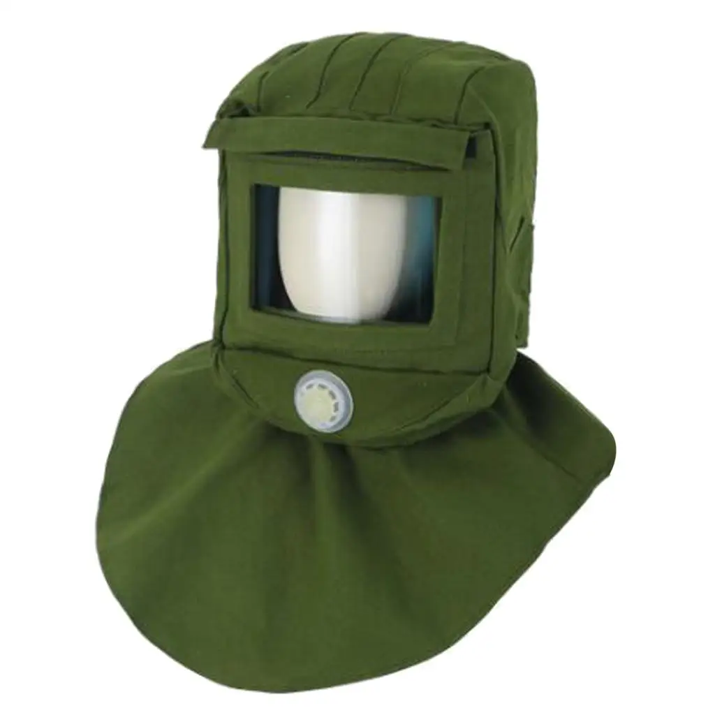Thicken Sand Blasting Hood Cap Anti Dust Anti Wind Equipment Vent Design for Grinding Dust