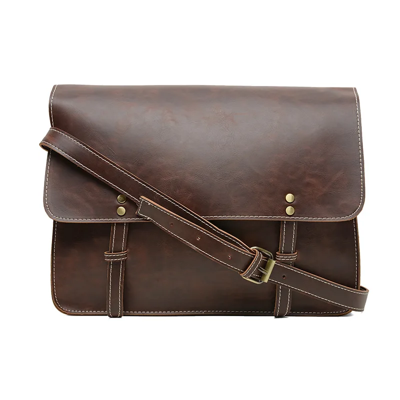 

The new Korean version of men's men's shoulder bag messenger bag retro student backpacks business leisure tide bag