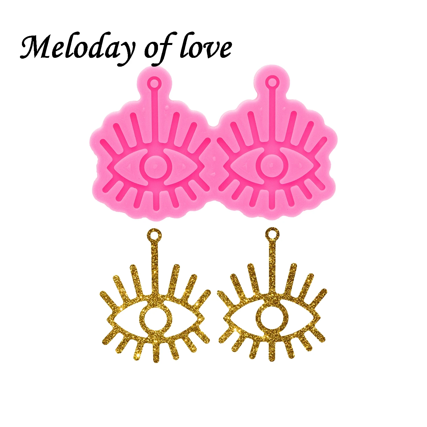 

Glossy Eye Earrings Mold Silicone Resin Mould DIY Handmade for Epoxy Jewellery Making Tools DY0733