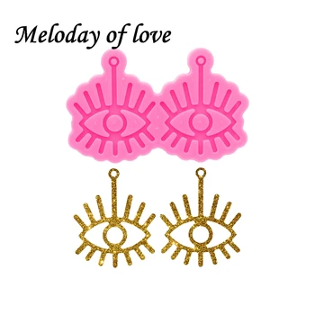 

Glossy Eye Earrings Mold Silicone Resin Mould DIY Handmade for Epoxy Jewellery Making Tools DY0733