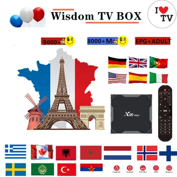 

Europe IPTV X96 TV box Wisdom France UK German Arabic Dutch Sweden French Poland Portugal m3u Smart TV box only no channels