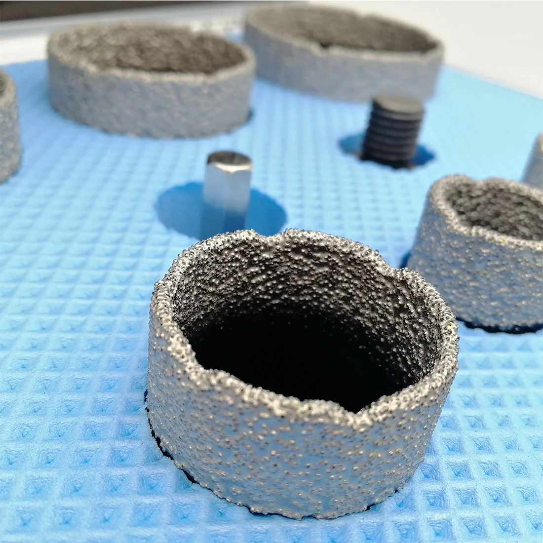 DT-DIATOOL 9pcs/kit M14 Vacuum Brazed Diamond Drill Core Bits Set Mixed size Hole Saw, Finger Bit and Adapter For Tile Stone