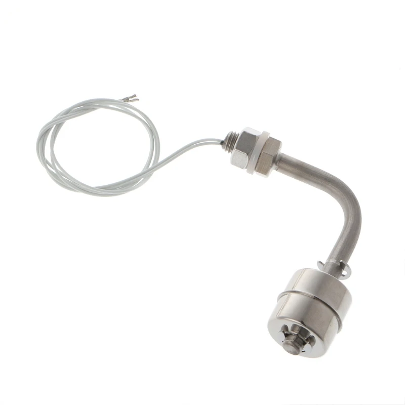 OOTDTY Stainless Steel Float Switch Right Angle Vertical Head Liquid Water Tank Level Sensor