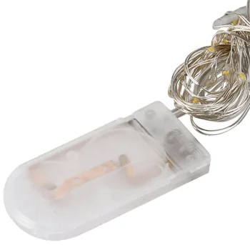 

LED Copper Wire String Light Button Cell Powered Fairy Light Outdoor Decoration Light For Christmas Wedding Party