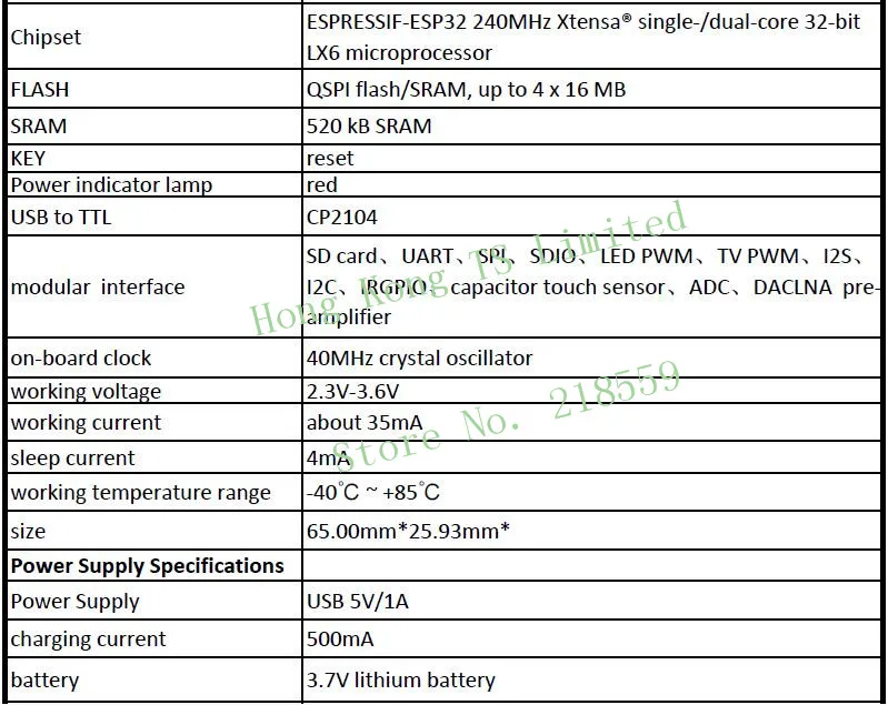 Для TTGO ESP32-WROVER-B T8 V1.8 ESP32 4MB PSRAM TF карта WiFi модуль Bluetooth макетная плата