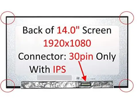 

New 14.0 inch Screen Compatible with N140HCA-E5C C1 fits DPN. 08KN8F Replacement LED LCD Screen