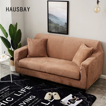 

Plush Thicken Sofa Cover All-inclusive Universal Elastic Sectional Couch Cover Anti-dirty Sofa Covers for Living Room SC017