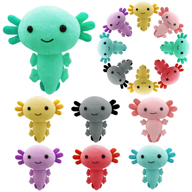 Kawaii Axolotl Plush Toy Animal Axolotl Plushies Figure Doll Cartoon Animal Soft Pink Axolotl Stuffed Dolls for Kids Gifts 1