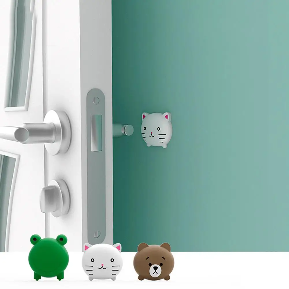 

None 3PCS Door Handle Anti-scratch Cushion Cute Cartoon Design Multi-functional Cushion for Door