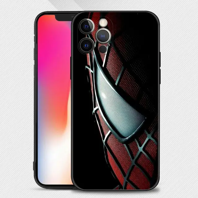 Phone Case For Apple iPhone 13 12 11 Pro Max 13 12 Mini XS Max XR X 7 8 Plus 6 6S SE 2020 Cover Spiderman iron Man Marvel B09