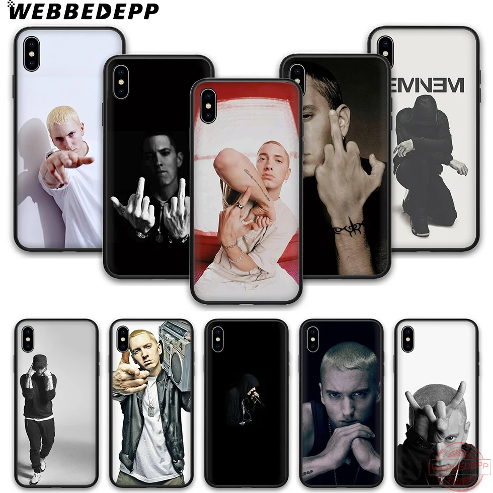 WEBBEDEPP Eminem Мягкий силиконовый чехол для телефона iPhone 5 6 7 8 Plus X XS XR max. 11 11peo 11proMax |