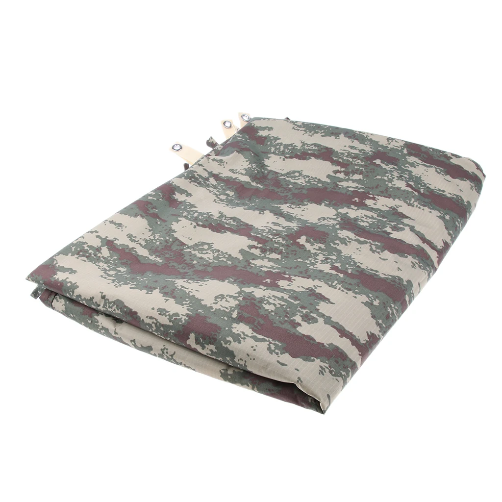 Lightweight Foldable Outdoor Camping Tarp 300 X 375cm Camouflage Waterproof Boat Tarpaulin Cover With Grommets