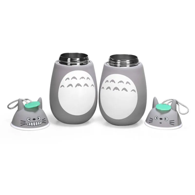 Милые термосы 280 мл Totoro термос чашка из нержавеющей стали теплоизоляция питьевой