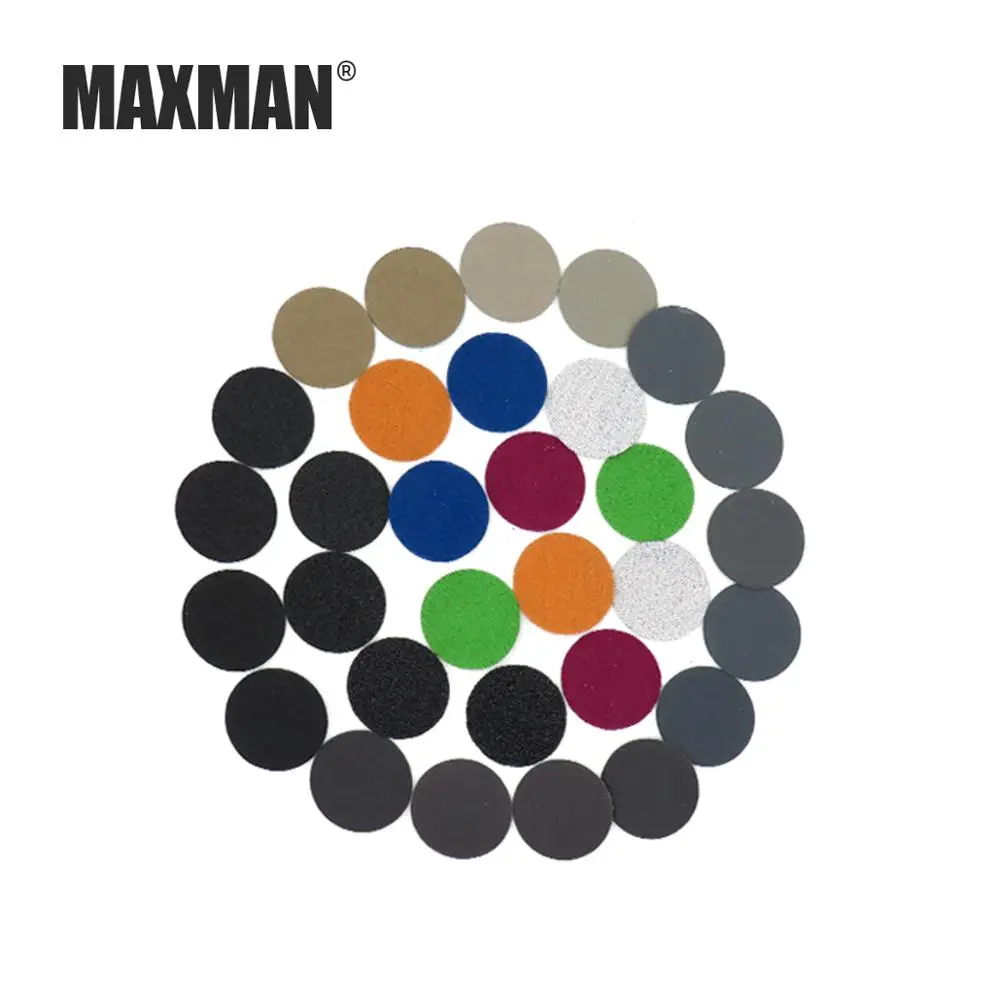 

MAXMAN 30 Pcs 1 Inch Silicon Carbide Flocking Water Sand 25MM Disc Sandpaper Dry / Wet Grinding 60-10000# Antique Polishing