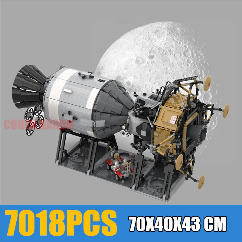 

New USA Saturn V Space Apollo 11 Spacecraft Fit Legoings Technic Idea MOC-26457 Building Blocks Bricks Kid Birthday Gift Toys
