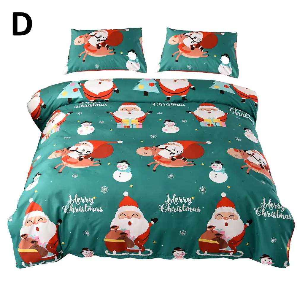 Мультяшное одиночное двойное одеяло, домашний текстиль, Санта Клаус, узорная подушка, покрывало, одеяло, покрывало для кровати, подходит для взрослых детей - Цвет: I