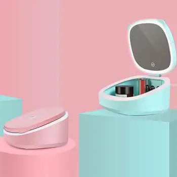 

1Pc LED Cosmetic Mirror Cosmetics Storage Box Dresser Table with Lamp Fill Light Mirror