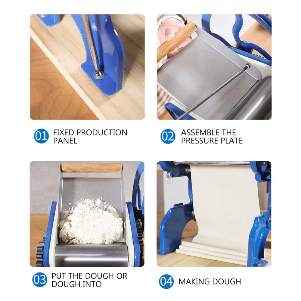 Household Noodle Maker Machine Manual Pasta Machine Dough Laminator Noodles Pressing Rolling Fresh Pasta